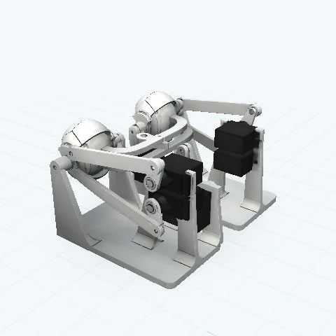 Modelo 3D a color de Diseño de animatrónicos