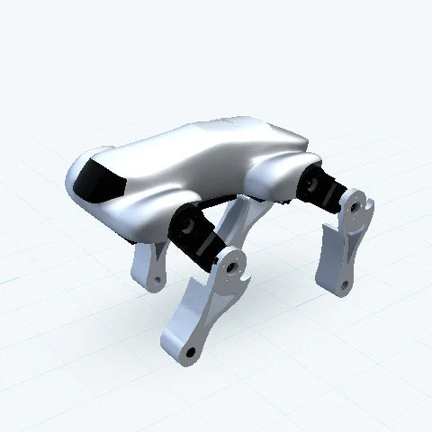 Modelo 3D a color de Robots cuadrúpedos