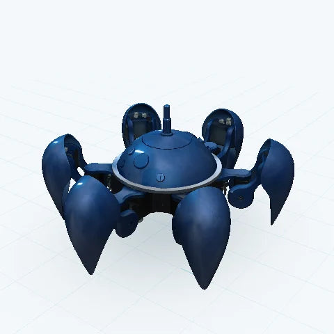 Modelo 3D a color de Bio-robots Hexápodos