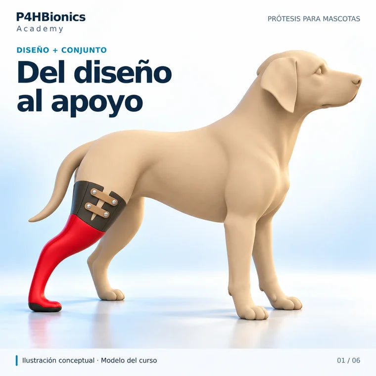 Proyecto de prótesis para mascotas: diseño digital de apoyos y dispositivos de movilidad
