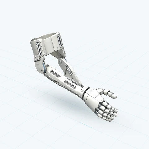 Modelo 3D a color de Prótesis biomecánicas